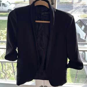 ZARA black blazer- scrunched arms XS
